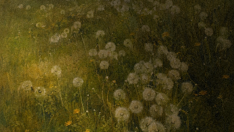 Alcuin oil painting background